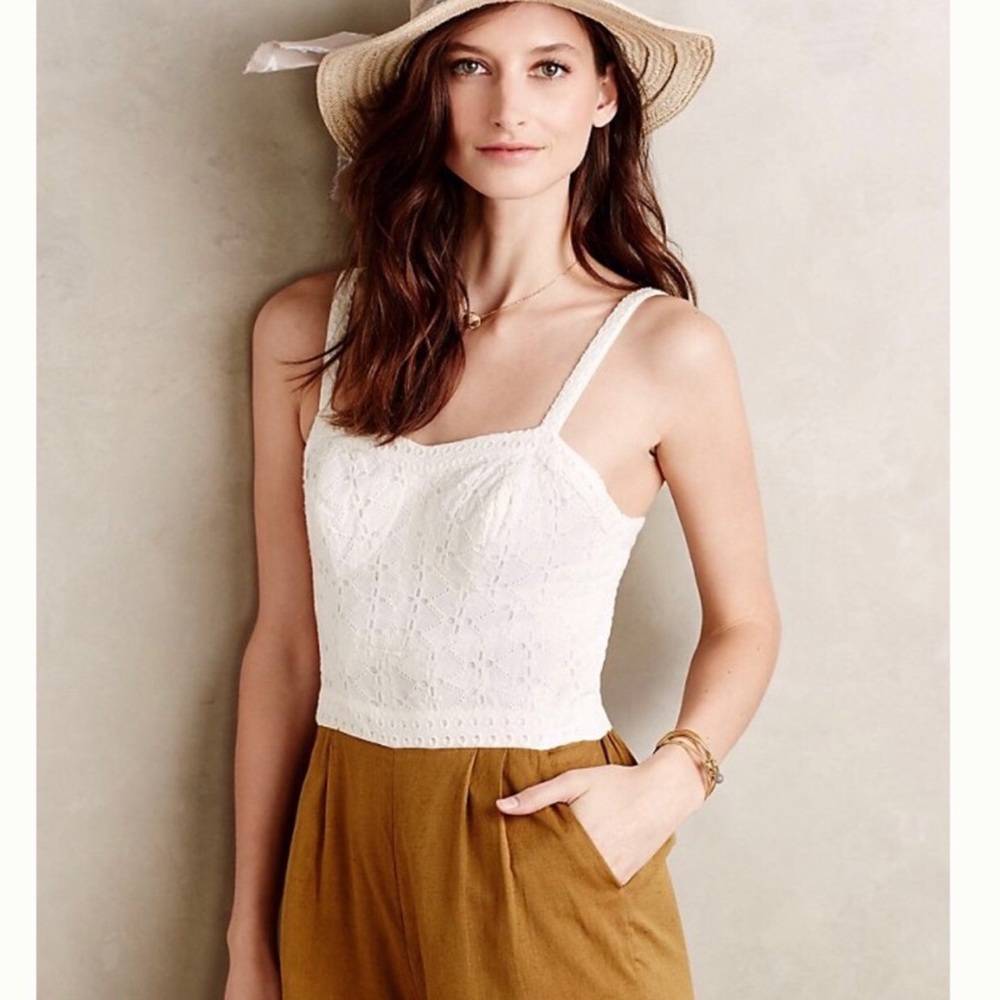 Anthropologie Addie Lace Romper